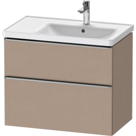 Duravit D-Neo servantskap, 78,4x45,2 cm, brun/stål
