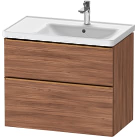 Duravit D-Neo servantskap, 78,4x45,2 cm, valnøtt/bronse