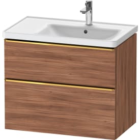 Duravit D-Neo underskab, 78,4x45,2 cm, valnød/guld