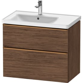 Duravit D-Neo servantskap, 78,4x45,2 cm, mørk valnøtt/bronse