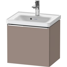 Duravit D-Neo tvättställsunderskåp, 48,4x37,2 cm, matt brun/krom