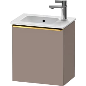 Duravit D-Neo underskab, 41x27,4 cm, højre, mat brun/guld