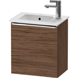 Duravit D-Neo servantskap, 41x27,4 cm, høyre, mørk valnøtt/krom
