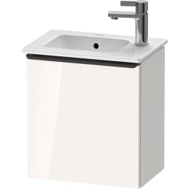 Duravit D-Neo servantskap, 41x27,4 cm, venstre, hvit høyglans/sort