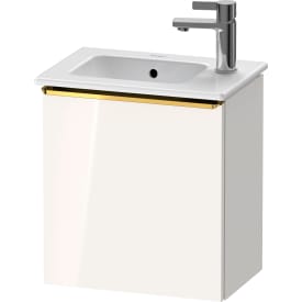 Duravit D-Neo servantskap, 41x27,4 cm, venstre, hvit høyglans/gull