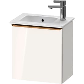 Duravit D-Neo servantskap, 41x27,4 cm, venstre, hvit høyglans/bronse