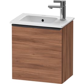 Duravit D-Neo tvättställsunderskåp, 41x27,4 cm, vänster, valnöt/svart