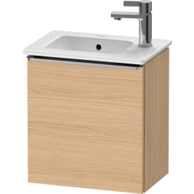 Duravit D-Neo servantskap, 41x27,4 cm, venstre, eik/stål
