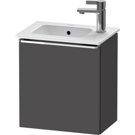 Duravit D-Neo underskab, 41x27,4 cm, venstre, mat grafitgrå/krom