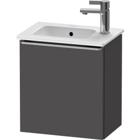 Duravit D-Neo underskab, 41x27,4 cm, venstre, mat grafitgrå/stål