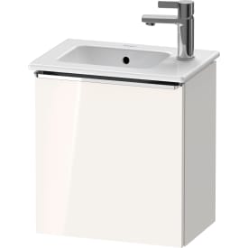 Duravit D-Neo servantskap, 41x27,4 cm, venstre, hvit høyglans/krom