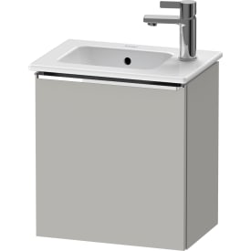 Duravit D-Neo servantskap, 41x27,4 cm, venstre, matt grå/krom