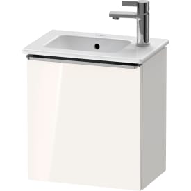 Duravit D-Neo servantskap, 41x27,4 cm, venstre, hvit høyglans/stål