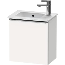 Duravit D-Neo servantskap, 41x27,4 cm, venstre, matt hvit/stål