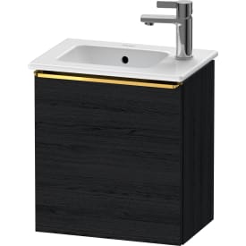 Duravit D-Neo underskab, 41x27,4 cm, venstre, sort eg/guld