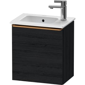 Duravit D-Neo servantskap, 41x27,4 cm, venstre, sort eik/bronse
