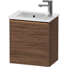 Duravit D-Neo servantskap, 41x27,4 cm, venstre, mørk valnøtt/bronse