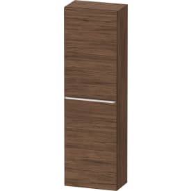 Duravit D-Neo højskab, 40x132 cm, venstre, mørk valnød/krom