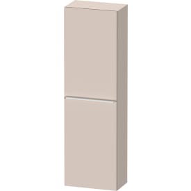 Duravit D-Neo høyskap, 40x132 cm, venstre, matt beige/krom