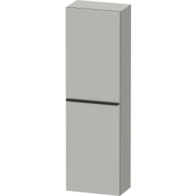 Duravit D-Neo højskab, 40x132 cm, venstre, mat grå/sort