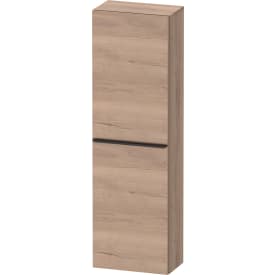 Duravit D-Neo högskåp, 40x132 cm, höger, marmoreret ek/svart