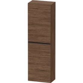 Duravit D-Neo højskab, 40x132 cm, højre, mørk valnød/sort