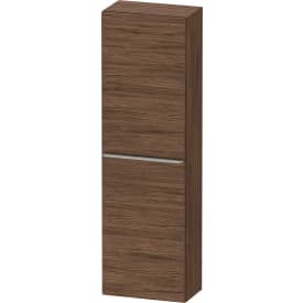 Duravit D-Neo højskab, 40x132 cm, højre, mørk valnød/stål