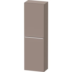 Duravit D-Neo højskab, 40x132 cm, højre, mat brun/krom