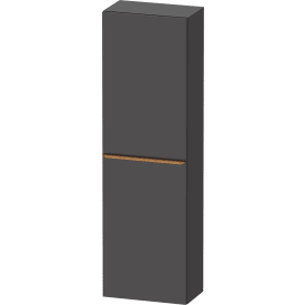 Duravit D-Neo højskab, 40x132 cm, højre, mat grafitgrå/bronze