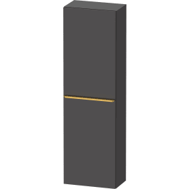 Duravit D-Neo højskab, 40x132 cm, højre, mat grafitgrå/guld