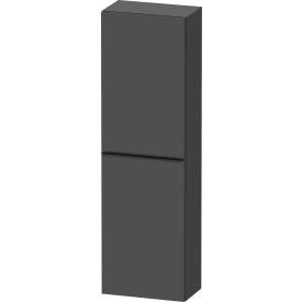 Duravit D-Neo høyskap, 40x132 cm, høyre, matt grafittgrå/sort