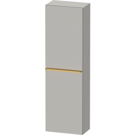 Duravit D-Neo højskab, 40x132 cm, højre, mat grå/guld