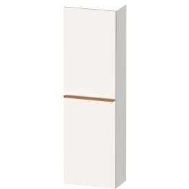 Duravit D-Neo højskab, 40x132 cm, højre, mat hvid/bronze