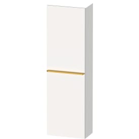 Duravit D-Neo høyskap, 40x132 cm, høyre, matt hvit/gull