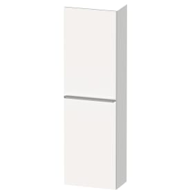 Duravit D-Neo højskab, 40x132 cm, højre, mat hvid/stål