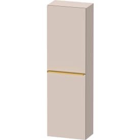 Duravit D-Neo højskab, 40x132 cm, højre, mat beige/guld