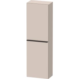 Duravit D-Neo højskab, 40x132 cm, højre, mat beige/sort