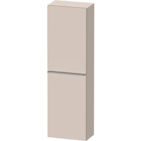 Duravit D-Neo højskab, 40x132 cm, højre, mat beige/stål
