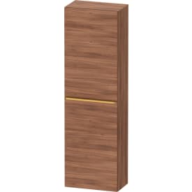 Duravit D-Neo högskåp, 40x132 cm, höger, valnöt/guld