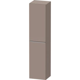 Duravit D-Neo høyskap, 40x176 cm, venstre, matt brun/stål
