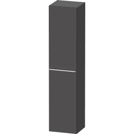 Duravit D-Neo høyskap, 40x176 cm, høyre, matt grafittgrå/krom