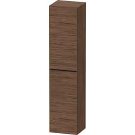 Duravit D-Neo høyskap, 40x176 cm, høyre, mørk valnøtt/sort