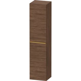 Duravit D-Neo høyskap, 40x176 cm, høyre, mørk valnøtt/gull