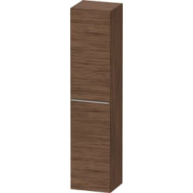 Duravit D-Neo høyskap, 40x176 cm, høyre, mørk valnøtt/stål