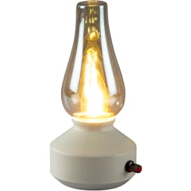 Konstsmide genopladelig "olie"lampe, hvid