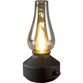 Konstsmide genopladelig "olie"lampe, sort
