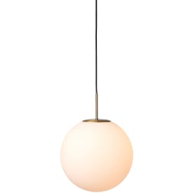 Nielsen Light Nora cafépendellampa, opal/mässing, Ø30 cm