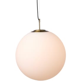 Nielsen Light Nora kafépendel, opal/messing, Ø50 cm
