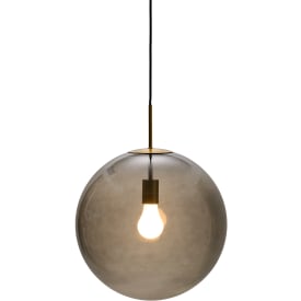 Nielsen Light Nora cafépendel, rökfärgad/mässing, Ø40 cm