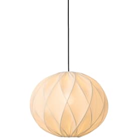 Nielsen Light Jasmin pendellampa, svart sladd, vit